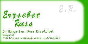 erzsebet russ business card